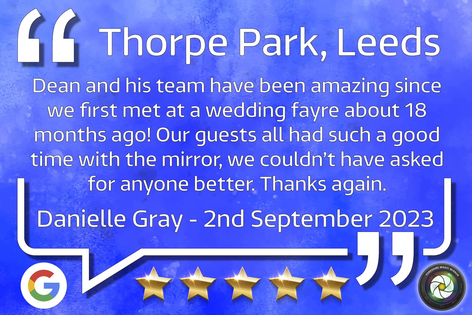 Danielle & James Gray Wedding September 2023 Thorpe Park Leeds